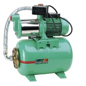 Marina RSM 5/25 husvandværk, 230v, 1", 100 l/min løftehøjde 32 mtr., rustfri/støbejerns hus, 25 l.