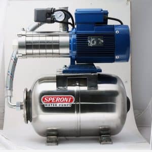 Speroni RSXM 4-6/25X husvandværk, 230v, 1", løftehøjde 56 mtr., rustfri hus og 25 l.